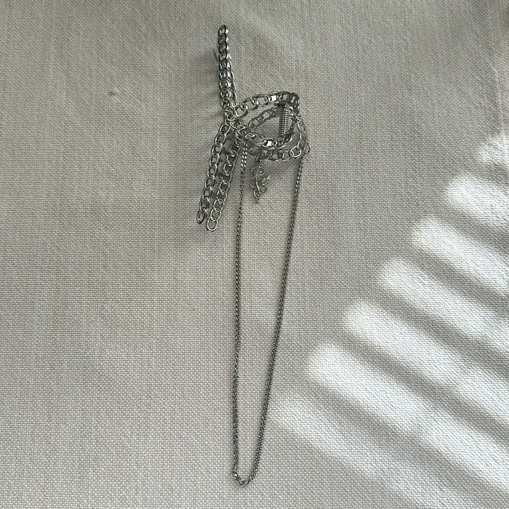 Dalmata hair clip with chain